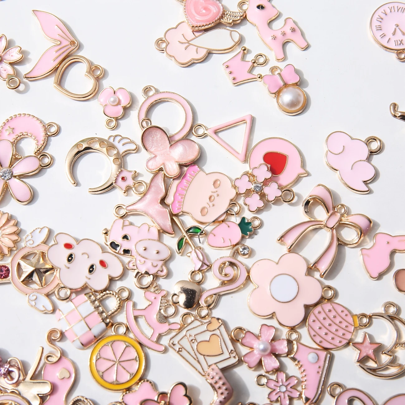 Random Pink Cute Charms